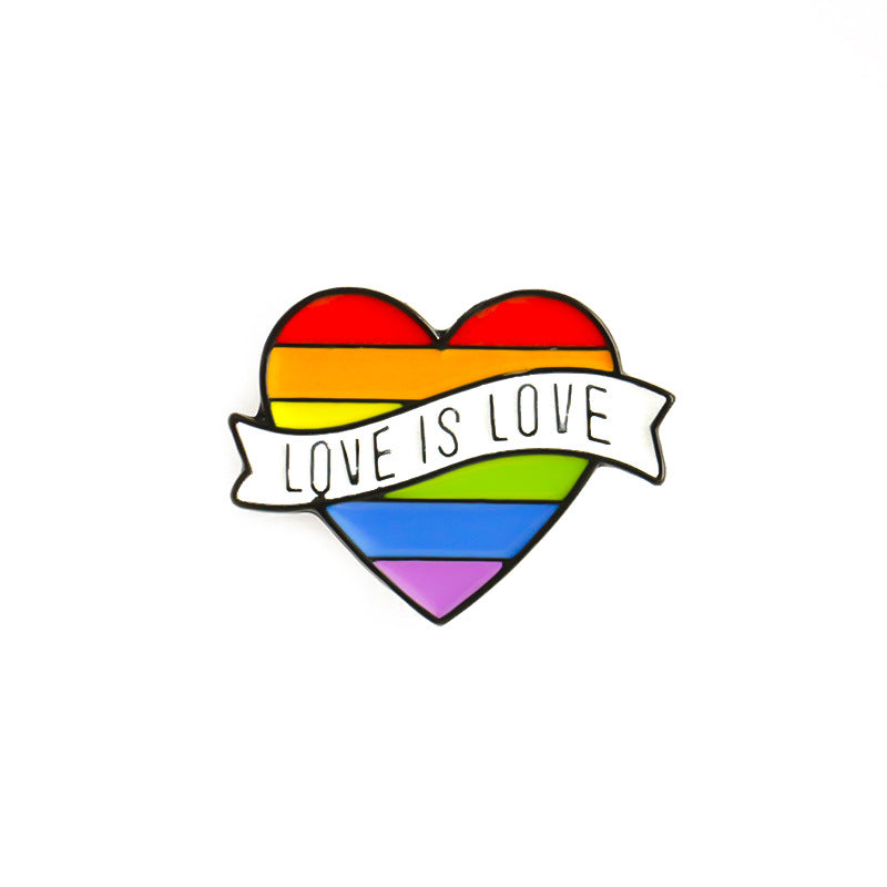 Aleación al por mayor LGBT Rainbow Broche